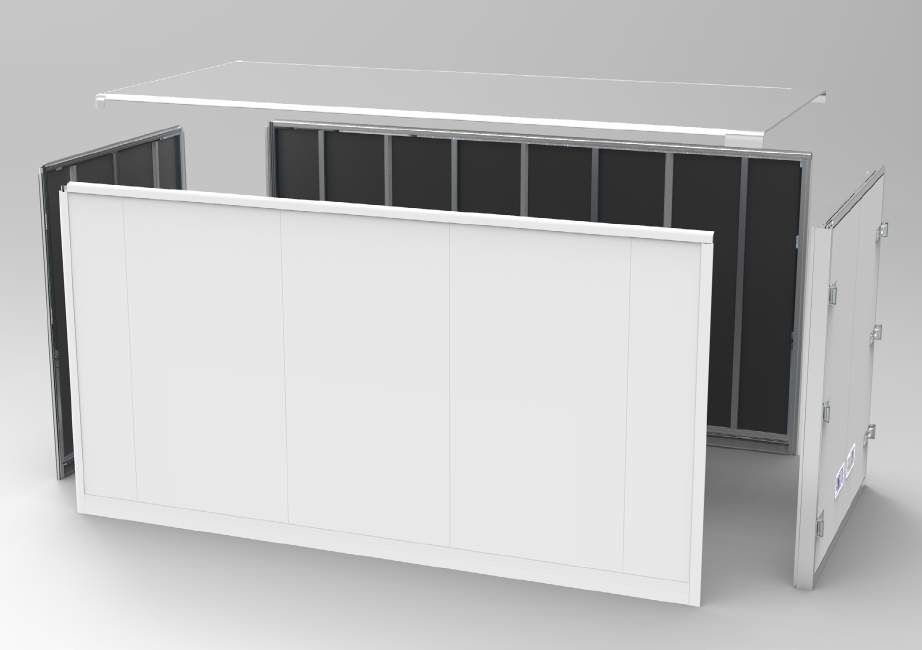 Dry Fright box with Alu walls with Doors — Kit-Go Vehicle Body Kit